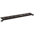 Hubbell Premise Wiring CABLE MGMT SUPPORT BAR, 19" FOR REAR OF PATCH PANELS, BLACK CMBR